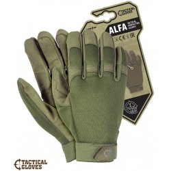 Rękawice ochronne taktyczne RTC-ALFA ZS zielone r. S-XL