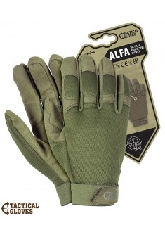 Rękawice ochronne taktyczne RTC-ALFA Z zielone