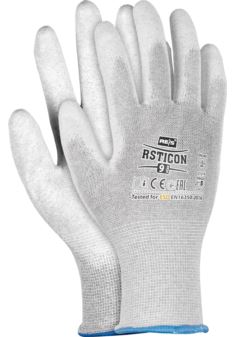 Rękawice ochronne antyelektrostatyczne ESD RSTICON