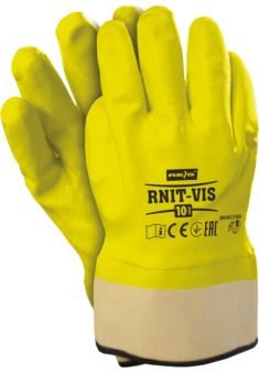 Rękawice robocze REIS RNIT-VIS fluorescencyjne