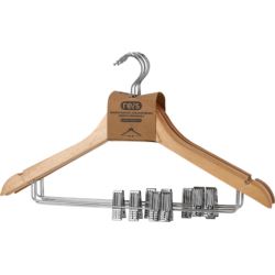 Wieszak drewniany z klipsami HANGER-WOODMC072 Reis