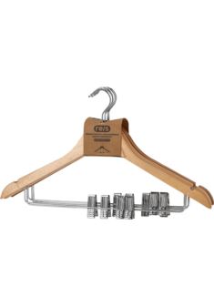 Wieszak drewniany z klipsami HANGER-WOODMC072 Reis