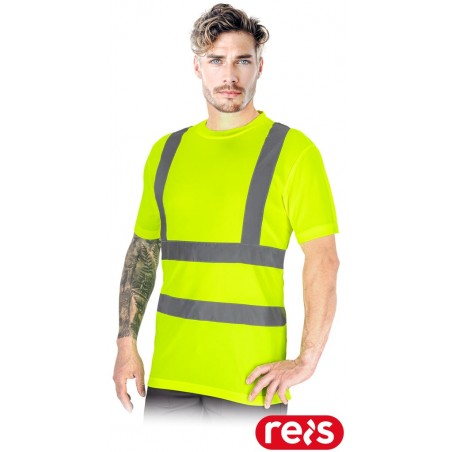 T-SHIRT odblaskowy ostrzegawczy TSROUTE_PS żółty