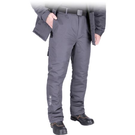 Spodnie ochronne ocieplane do pasa trudnopalne WINSAFE-T