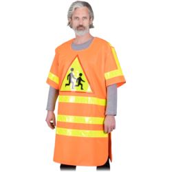 Płaszcz ostrzegawczy z napisem "STOP" - KOS-STOP