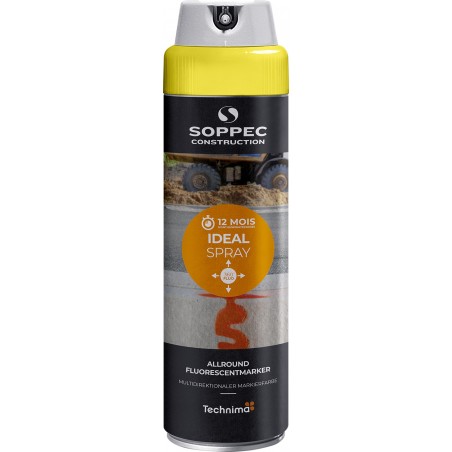 Farba fluorescencyjna do znakowania wielokierunkowa Soppec Ideal żółta 500ml