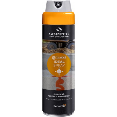 Farba fluorescencyjna do znakowania wielokierunkowa Soppec Ideal pomarańczowa 500ml