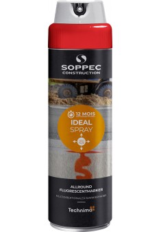 Farba fluorescencyjna do znakowania wielokierunkowa Soppec Ideal czerwona 500ml