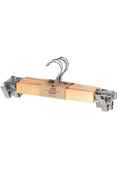 Wieszak drewniany z klipsami HANGER-WOODLC040