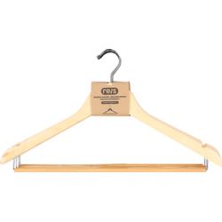 Wieszak drewniany z poprzeczką HANGER-WOODM005