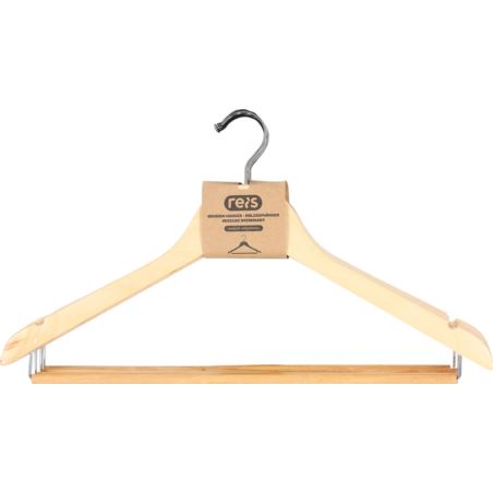 Wieszak drewniany z poprzeczką HANGER-WOODM005