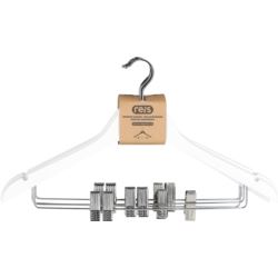 Wieszak drewniany biały z klipsami HANGER-WOODMC072W Reis