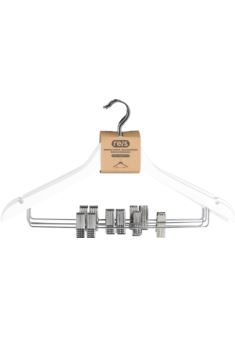 Wieszak drewniany biały z klipsami HANGER-WOODMC072W Reis