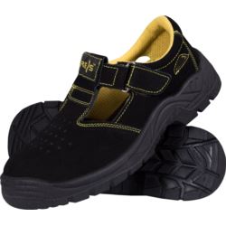 Buty typu sandał zawodowe zamszowe BRYESBLK-S-OB