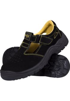 Buty typu sandał zawodowe zamszowe BRYESBLK-S-OB