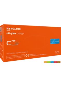 Rękawice nitrylowe bezpudrowe RMM-NITORANGE 8% VAT