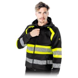 Bluza ochronna ostrzegawcza męska z kapturem LH-RAUTEX-DS