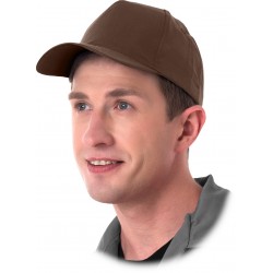 Czapka z daszkiem bejsbolówka ochronna brązowa CZBR