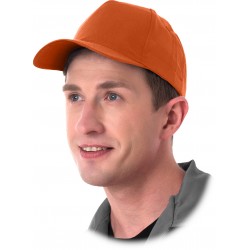 Czapka z daszkiem bejsbolówka ochronna pomarańczowa CZP