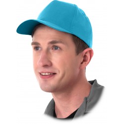 Czapka z daszkiem bejsbolówka ochronna turkusowa CZTU