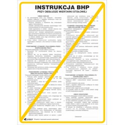 Instrukcja BHP „Instrukcja BHP przy obsłudze wiertarki stołowej” Z-IBM24-P-310X420