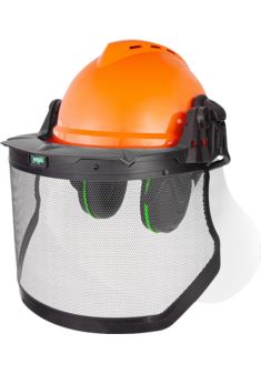 Forestry Kit – Zestaw hełmowy ochronny dla leśnictwa V-Gard 500 z osłoną twarzy i ochronnikami słuchu