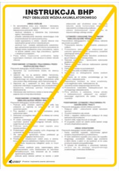 Instrukcja BHP i PPOŻ "BHP przy obsłudze wózka akumulatorowego" Z-IBT03-P-250X350