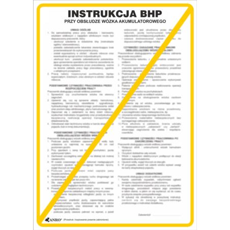 Instrukcja BHP i PPOŻ "BHP przy obsłudze wózka akumulatorowego" Z-IBT03-P-250X350