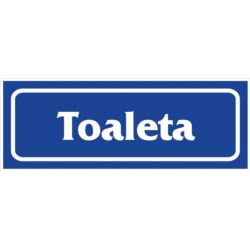 Znak informacyjny „Toaleta” folia samoprzylepna Z-R18-F-90X240