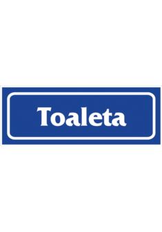 Znak informacyjny „Toaleta” folia samoprzylepna Z-R18-F-90X240