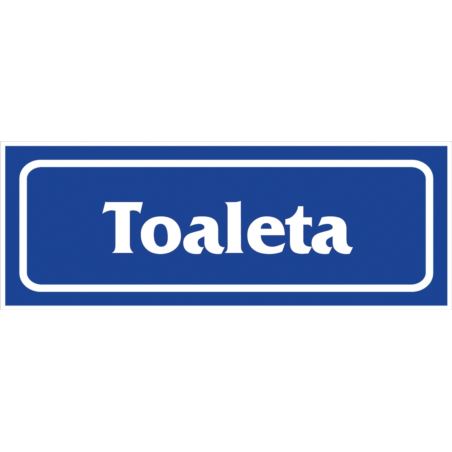 Znak informacyjny „Toaleta” folia samoprzylepna Z-R18-F-90X240