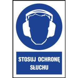 Znak "Stosuj ochronę słuchu" Z-IM003-F-200X300