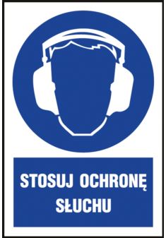Znak "Stosuj ochronę słuchu" Z-IM003-F-200X300