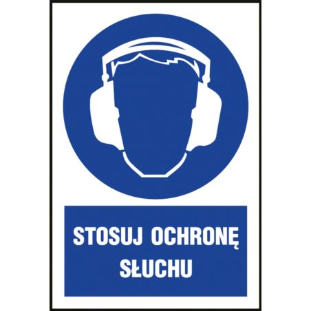 Znak "Stosuj ochronę słuchu" Z-IM003-F-200X300