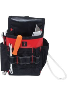 Torba narzędziowa na pasek ALTER-CLAMP – 7 kieszeni, torba dla montera z uchwytem i linką