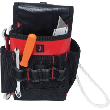 Torba narzędziowa na pasek ALTER-CLAMP – 7 kieszeni, torba dla montera z uchwytem i linką
