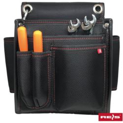 Torba narzędziowa na pasek ALTER-TOOLBOX12 – usztywniana torba dla montera, 12 kieszeni