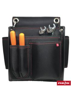 Torba narzędziowa na pasek ALTER-TOOLBOX12 – usztywniana torba dla montera, 12 kieszeni