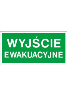 Znak ewakuacyjny „Wyjście ewakuacyjne” Z-2E-FS-200X400