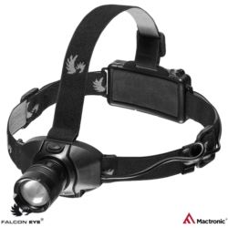 Latarka czołowa LED z funkcją Fokus i zoomem HEADLIGHT-FLASH, 180 lm, zasięg 200 m