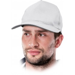 Czapka drelichowa ochronna REIS CZMZ W biała