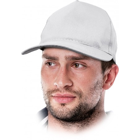 Czapka drelichowa ochronna REIS CZMZ W biała