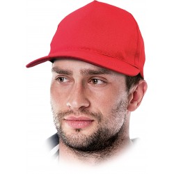 Czapka drelichowa ochronna REIS CZMZ C czerwona