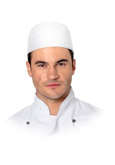Czapka kucharska krótka LH-SKULLER Chef's Kitchen biała