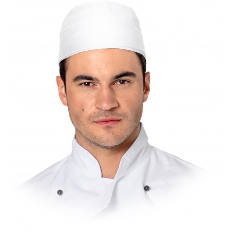 Czapka kucharska krótka LH-SKULLER Chef's Kitchen biała