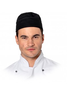 Czapka kucharska krótka LH-SKULLER Chef's Kitchen czarna