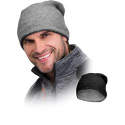 Czapka zimowa dwustronna CZTURN – ciepła, wełniana, 2 w 1