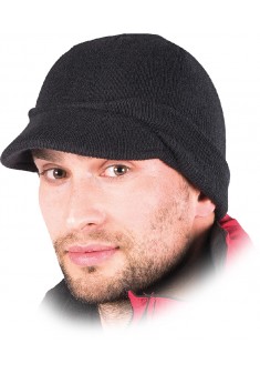 Czapka zimowa z daszkiem REIS CZBAS czarna