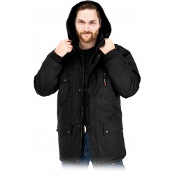 Kurtka ocieplana REIS Alaska czarna r. M-8XL