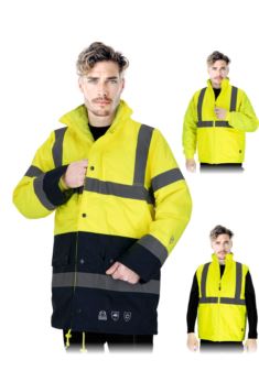 Kurtka ochronna ocieplana 4w1 męska LH-PROSPECT, odblaskowa